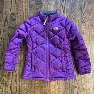 Purple North Face Coat - Girls